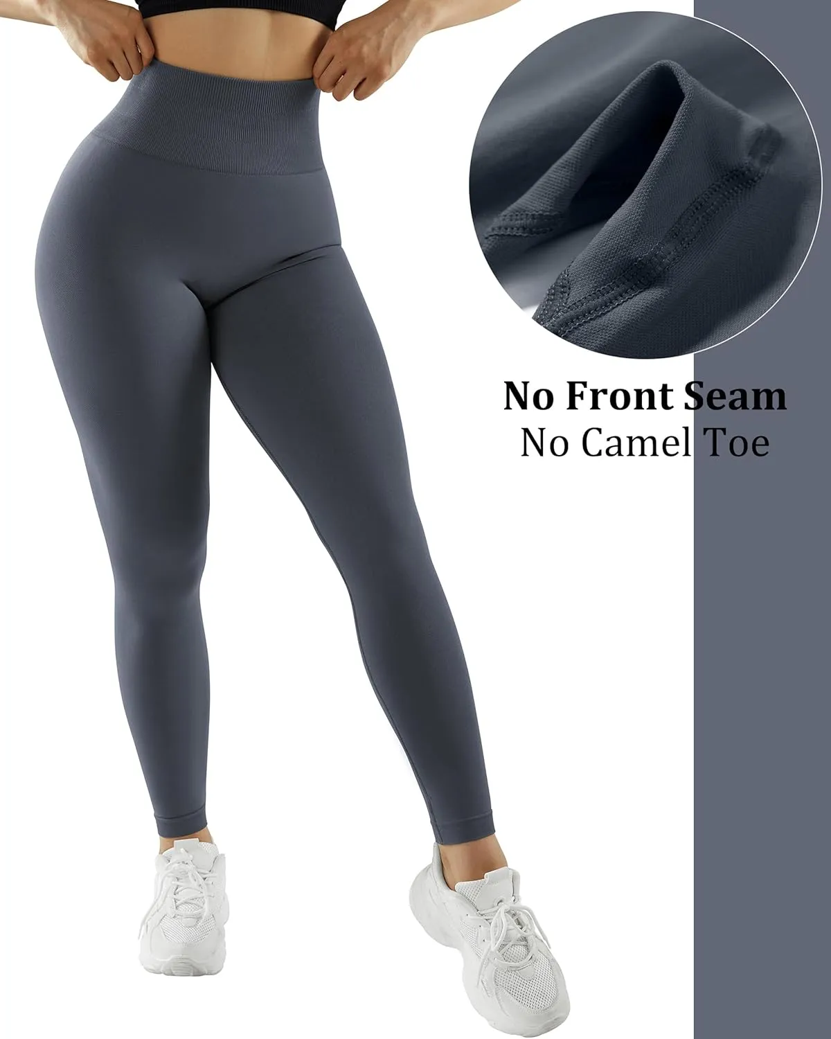 OMKAGI Women Scrunch Butt Lifting Leggings Seamless High Waisted Workout Yoga Pants