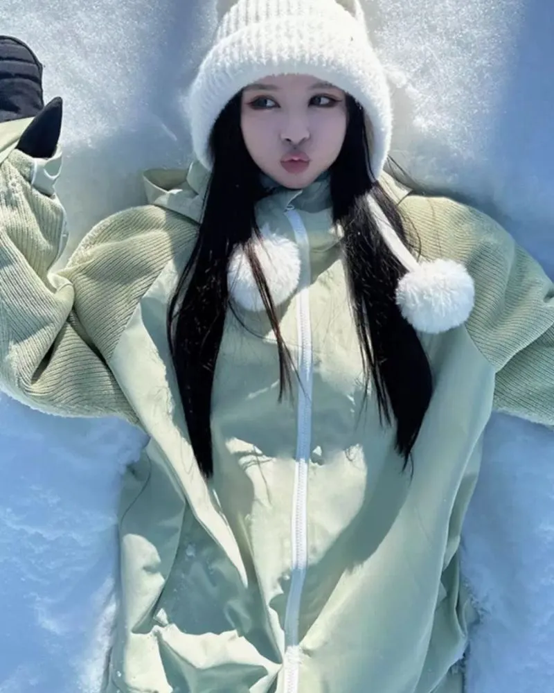 Ski Wear Loose Snow Jacket & Pants Suit(Sold Separately)