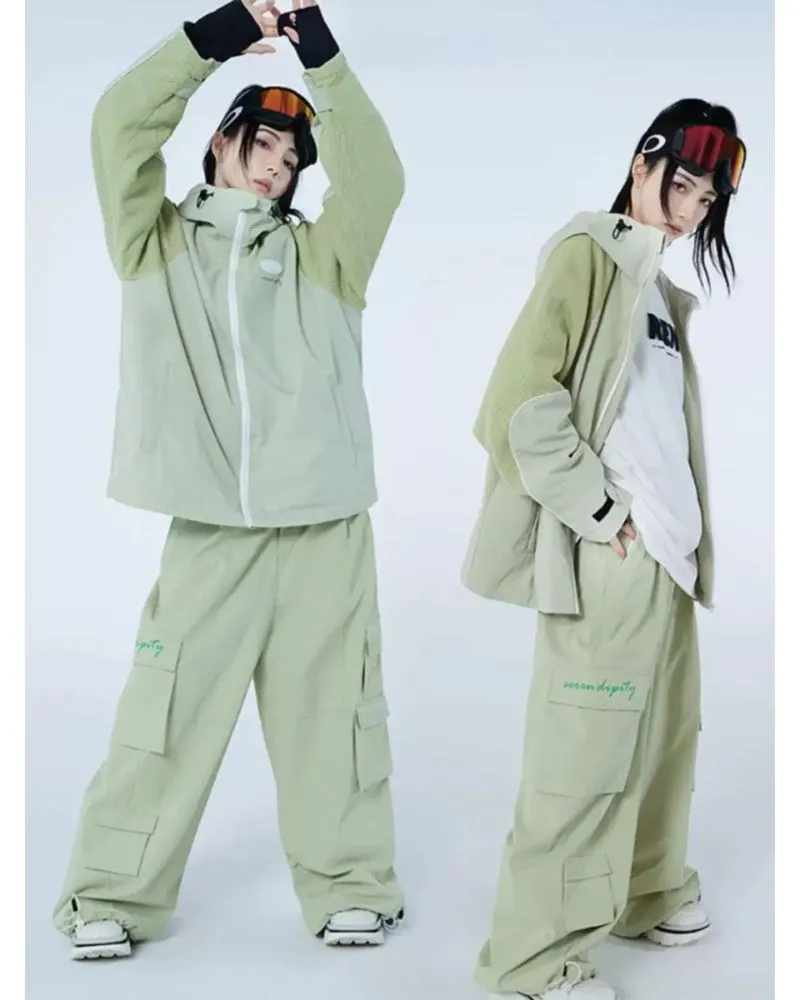 Ski Wear Loose Snow Jacket & Pants Suit(Sold Separately)