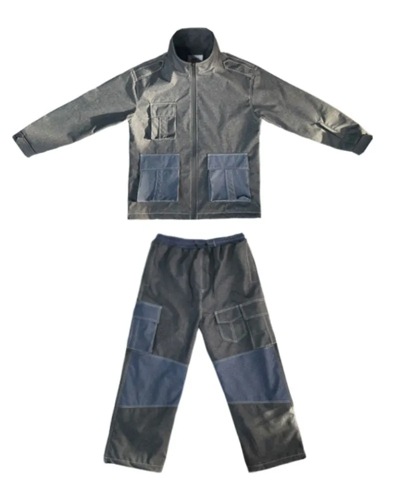 Ski Wear Windproof Jean Snow Jackets & Pants Suit (Sold Separately)