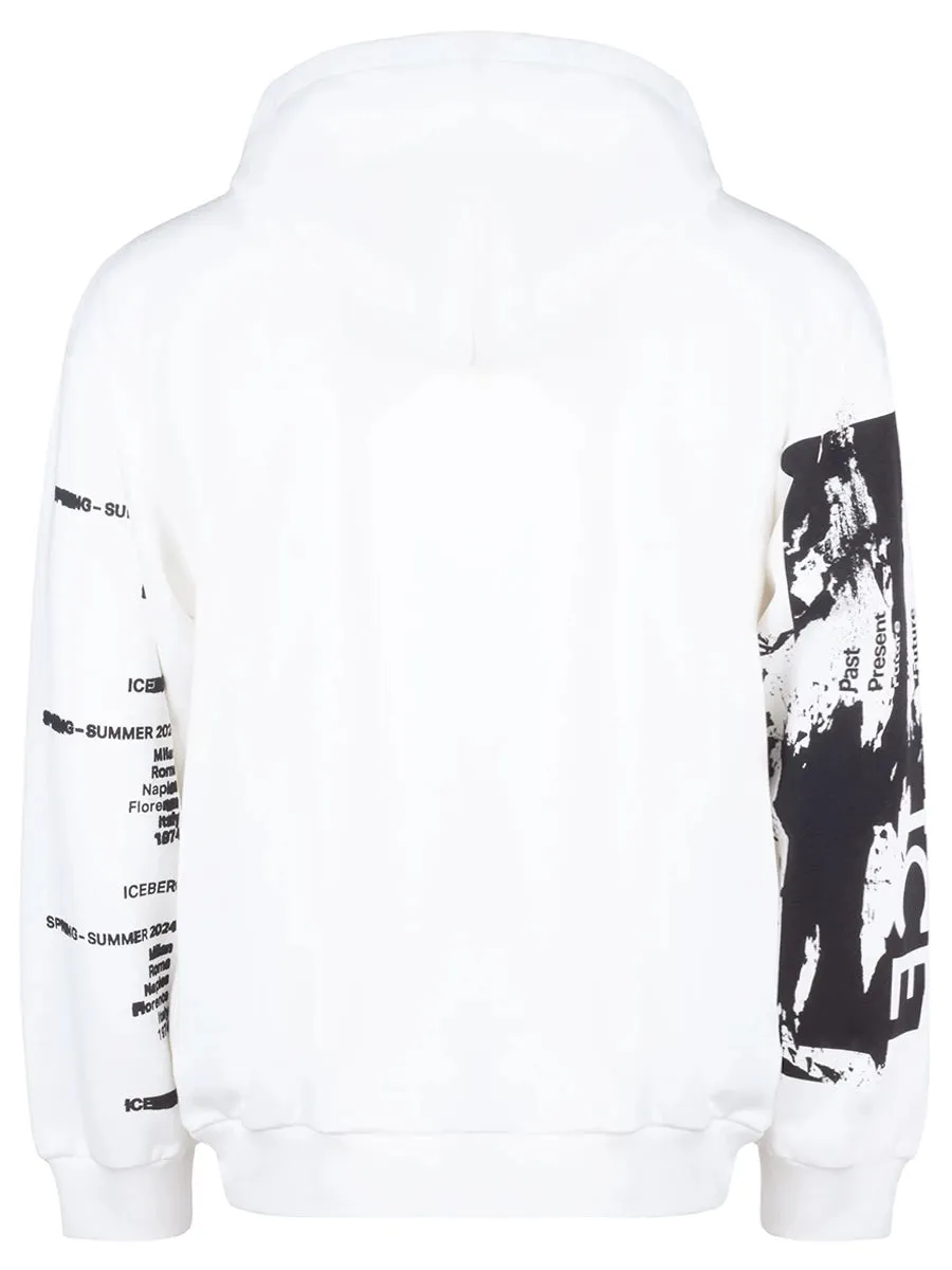 Splash Writting 5C Hoodie (Cream) - I24E08063171102