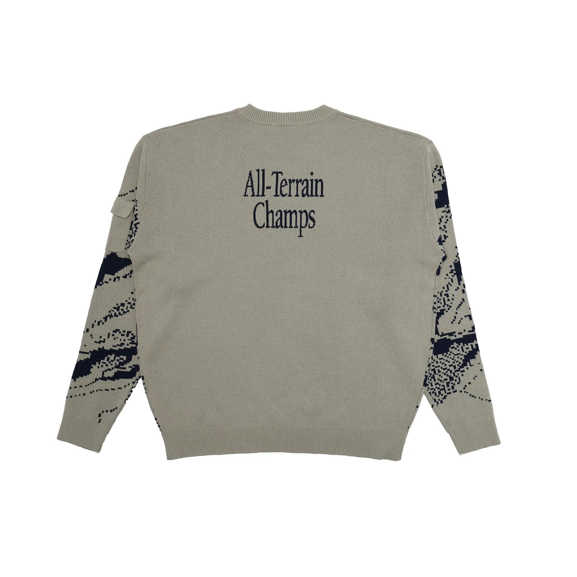 Students Golf Truman L/S Knit Crew Sweater - GREY