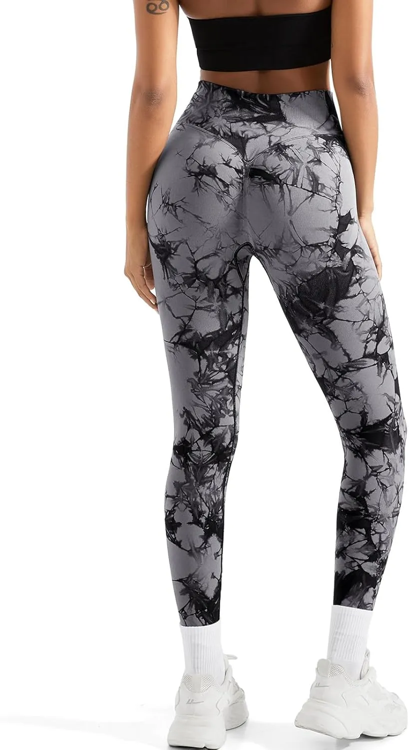 SUUKSESS Women Hidden Scrunch Butt Lifting Seamless Leggings High Waisted Workout Yoga Pants