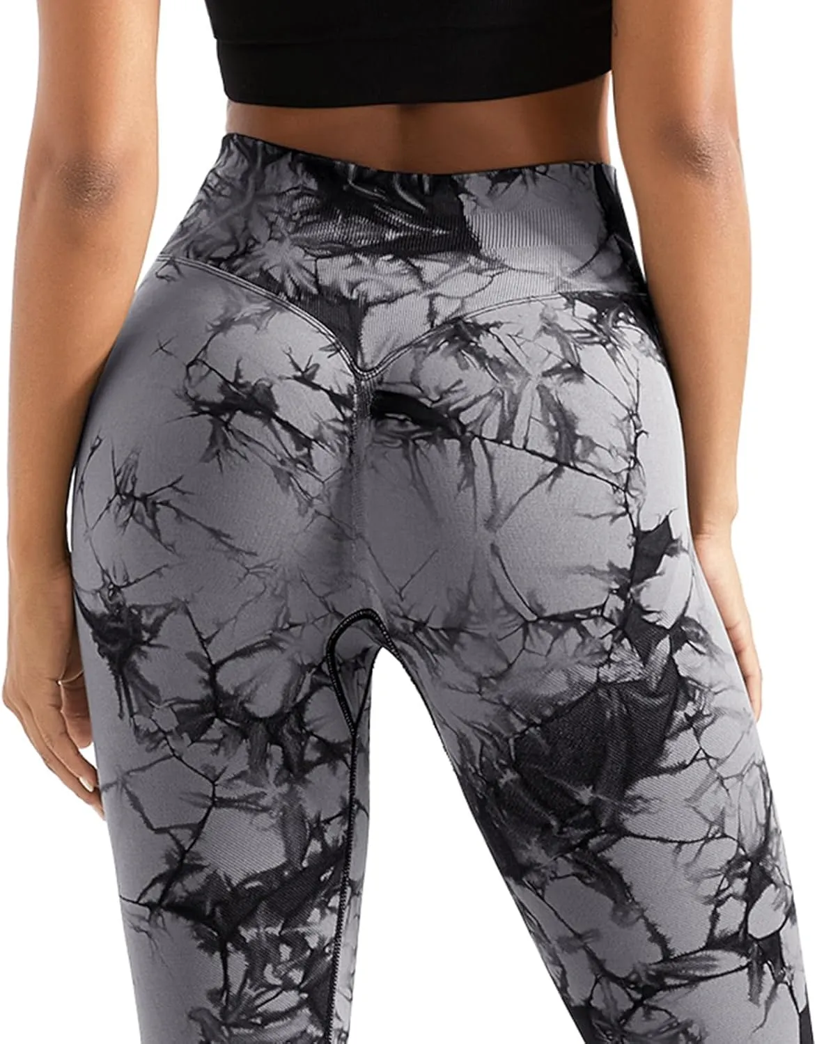 SUUKSESS Women Hidden Scrunch Butt Lifting Seamless Leggings High Waisted Workout Yoga Pants