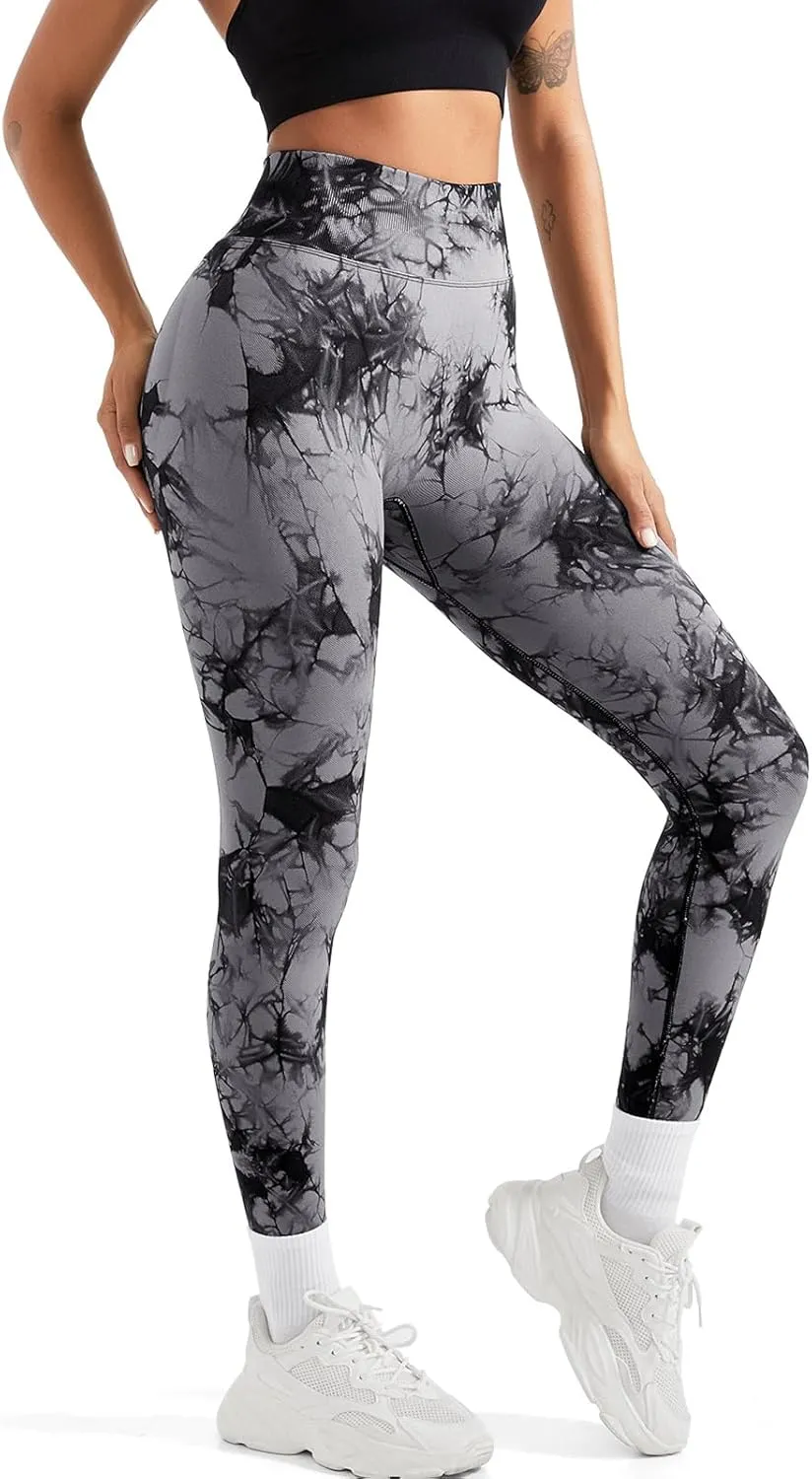 SUUKSESS Women Hidden Scrunch Butt Lifting Seamless Leggings High Waisted Workout Yoga Pants