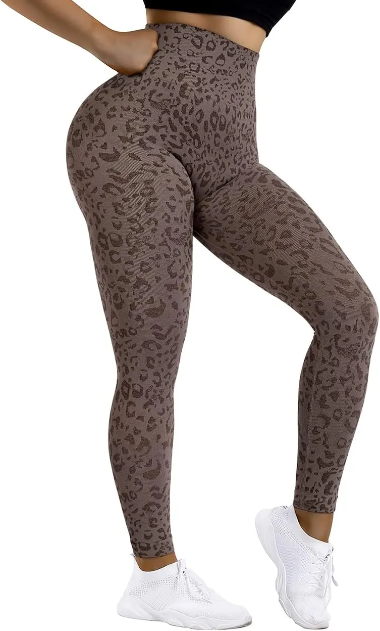 SUUKSESS Women Scrunch Butt Lifting Seamless Leggings Booty High Waisted Workout Yoga Pants