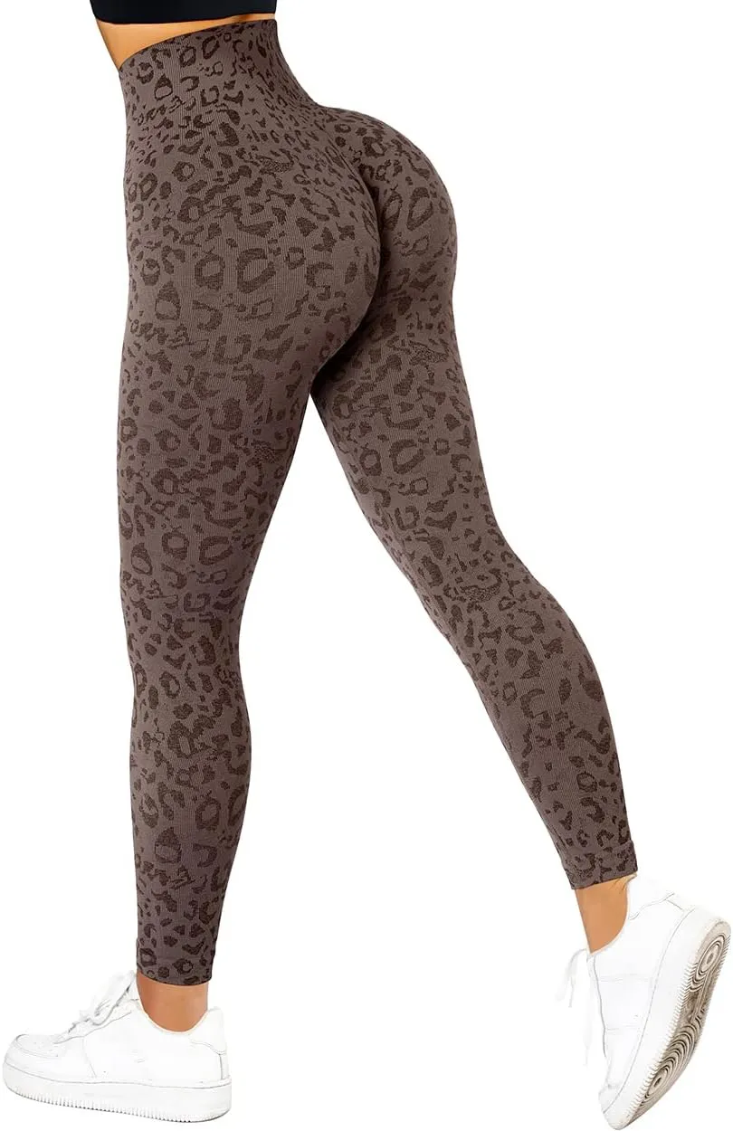 SUUKSESS Women Scrunch Butt Lifting Seamless Leggings Booty High Waisted Workout Yoga Pants