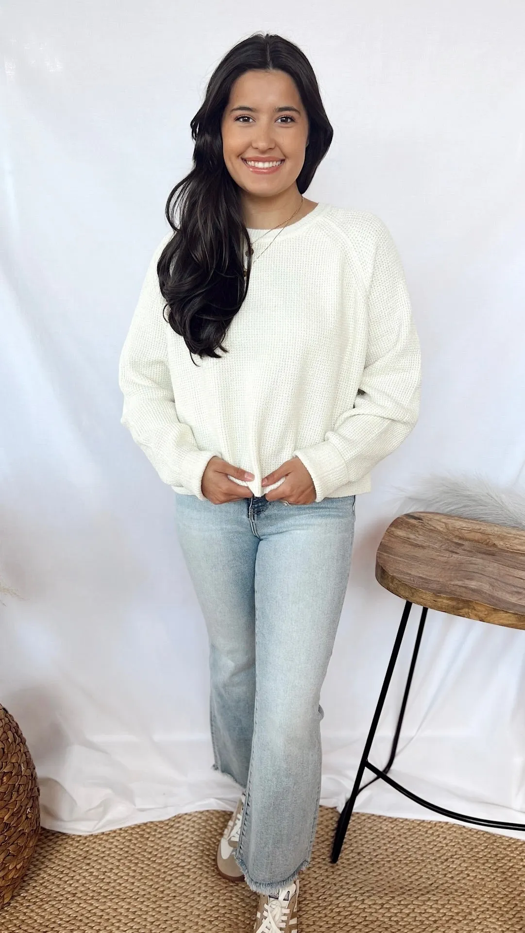 The Risen High Rise Crop Flare Jeans