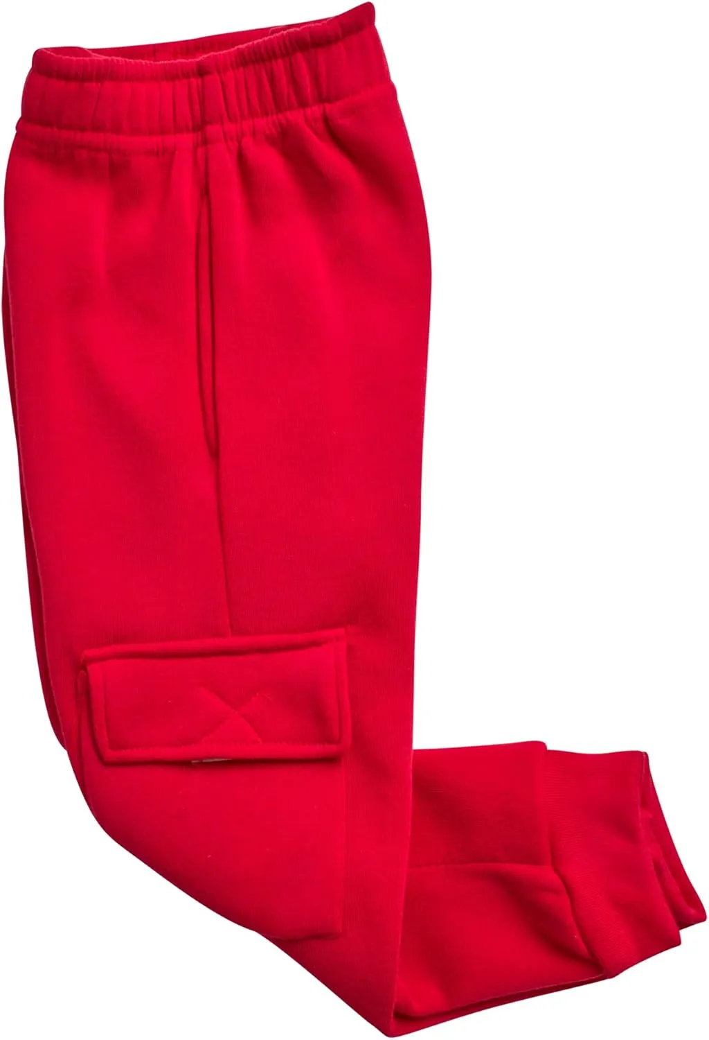 Toddler Boys' Sherpa Fleece Jogger Set - 2 Piece Basic Cozy Sherpa Lined Hoodie and Cargo Sweatpants (Sizes: 2T-7)