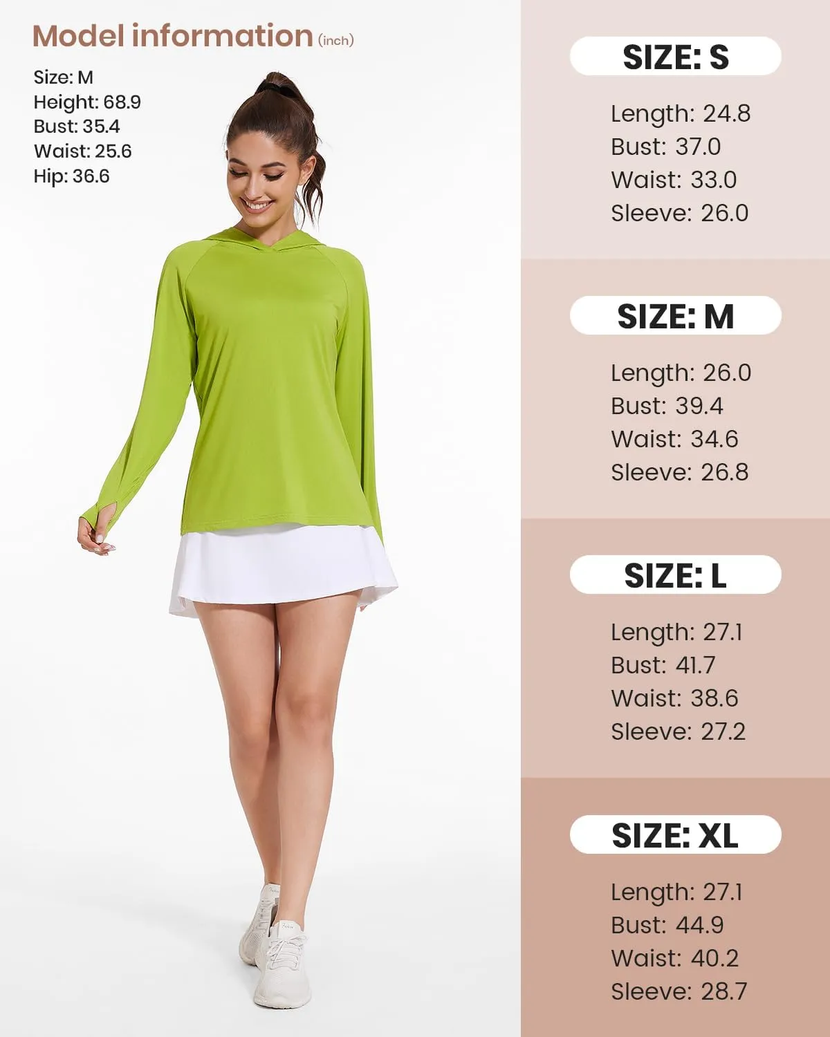 Xelky Women's Hoodie Long Sleeve Sun Shirts Lightweight UV Protection Hooded Shirt Athletic Hoodie with Thumb Hole