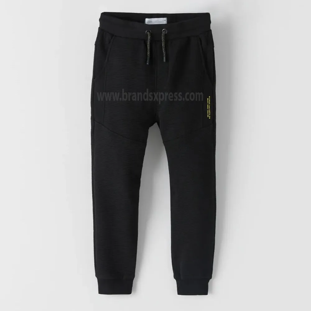 ZR Ottoman Enjoy What You Do Curve Pocket Black Trouser 8220
